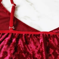 Odeerbi seksi donje rublje za žene plišani božićni setovi Tempptacijski galpi donje rublje Zkupna tjelesnog odjeća za spavanje crvena