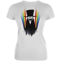 Babadook Pride LGBTQ Rainbow Juniors Meka majica Bijeli X-LG