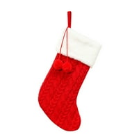 Božićno mesto za božićno stopalo Zimski džemper zatvoreno kućna obuća Sliper Ženske debele kat čarape Božićne mini čarape Plijne sa plišanom čarstvu Dekor Poklon torba Zimska pletena čarapa