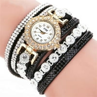Novi stil - mali sat sa dijamant, okrugli narukvica satovi, studentski moda, ležerna ženska narukvica