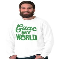 Guac World Guacamole Avocado Foodie dugih rukava majica Muškarci Žene Brisco Marke 2x