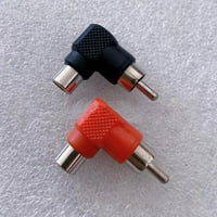 COGFS 20 × L RCA Audio Converter RCA desni ugao mužjaka do ženskih priključnih utikača