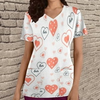 Ženska ljubavna srca Lips Grafički T majica Tenkovi Ležerne prilike kratkog rukava za bluzu za odmor