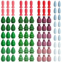Veliki set pune duge boje u boji drveni labavi dijelovi senzorne igračke za reprodukciju, duge mandala