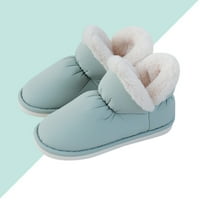 Par zimskih papuča Par papuče plišane tople cipele cipele za zaštitu od pete za odrasle zelene veličine 37-38