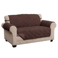 Hudson vodootporna Sherpa Loveseat Protector-čokolada