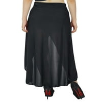 Bimba žene asimetrična rayon suknja s visokom suknjom