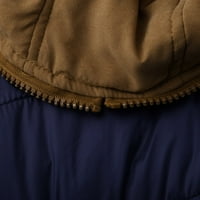 Muška kapuljača Jesen zimski patentni zatvarač modni prsluk u boji gornji kaput kaput