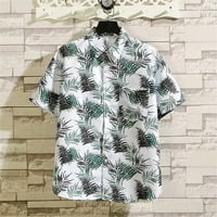 Sanbonepd muns košulje muške modne havajske majice s kratkim rukavima, ležerna majica za odmor
