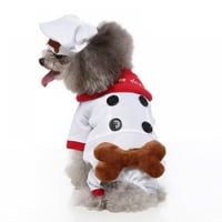 Pas Chef kostim Noć vještica kostim za male kostim kućnih ljubimaca sa malim psima sa šeširom za Halloween