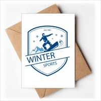 Zimske sport snježne planinske ilustracije Great kartice Pozvani ste pozivnice