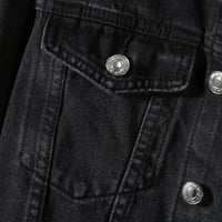 Leey-World Jackets za muškarce muški jesen i zimski jednogasni ležerni rever s dugim rukavima na otvorenom