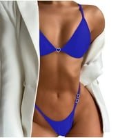 Ženski bikini set mali krug patchwork puni brazilski kupaći kostimi dva kupaća podstavljena tanga kupaćih odijela za kupanje