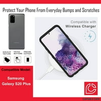 Capsule Case kompatibilan sa Galaxy S Plus [alfa hibridni sloj Slick Sklopna zaštita od pune karoserije Crna futrola za Samsung Galaxy S20 + 5g SM-G