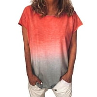 Ženska ležerna gradijentna majica kratkih rukava s kratkim rukavima Tunički bluza