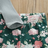 Thefound novorođenčad novorođenče za dječje odjeće za djevojčice THEPS Zkupne cvjetne hlače Outfits outFits