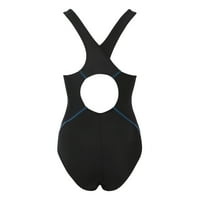 Ženska kupaćki bodysuit omotani količni kravat za kovanje Monokini set blok Print Criss Back kupaći