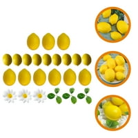 Postavite umjetni limun lažni voćni limun fau limun dekor simulacija žuti limun