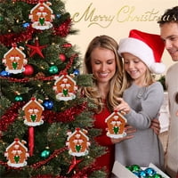 Dezsed Božićni ukrasi zazor Personalizirani obitelj Božić Ornament Slatka jelena Zimski poklon godina