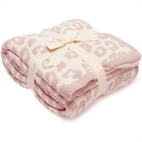 Divlji leopard baca meka pokrivač udobnog udobnog toplog pahuljastog jeseni zima za ležaljku Kauč za