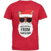 Mačka Santa ružni božićni džemper crvena majica