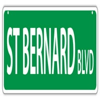 Plastične ulične znakove: St Bernard Blvd