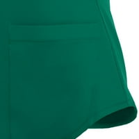 Penskeiy žene kratki rukav V-izrez V-izrez Radna jednolika Džepna bluza Slatko svestrana majica XXXXXL Green na klirensu