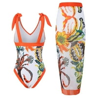 Fnochy ženski plus kupaći kostimi Vintage stil pokrovite dame Dame Fashion Retro Print usko fitit bikini