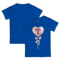 Toddler Tiny Turpap Royal Texas Rangers Heart LALLY majica