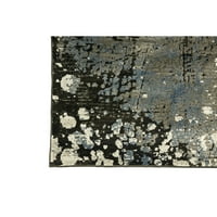 Benzara tepih za poliesteru s jute mrežicom, malom, crnom i sivom bojom: crna i siva, veličina: mala