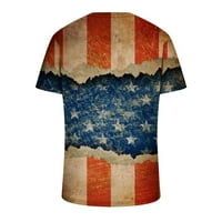 Cleariance Muške košulje 4. jula Američki tjedni kratki rukav Dan Neovisnosti Torp Tink Tee majice Yellow