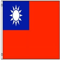 Tajvan zastava Poliester za zastavu za noge u zatvorenom vanjsku novu