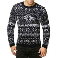 Muški džemperi za zimu na čišćenju Muškarci Jesen Zimski rukavši ispisani o vratnim puloverma TOP TEE džemper bluza