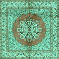 Ahgly Company Zatvoreni pravokutnik Perzijske tirkizne plave tradicionalne prostirke, 6 '9 '