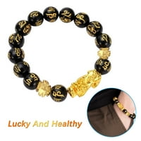 Cara Lady Black Beads narukvica privlače bogatstvo dobre sreće nakit budističke perle poklon višeboj