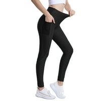 Workout Hlače Yoga joga trkačke gamaše sa džepovima hlače hlače struk trbuh za žene visoke tajice kontroliraju joga joga hlače