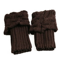 FLMTOP PAR Zimske žene Cufor Crochet Boot manžete čarape pletene toppire elastične noge