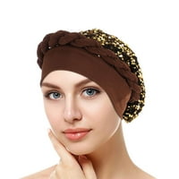 Dyfzdhu hemoronsku head kapu za šešir etničke boemske prethodne upletene pletenice za oblaganje kose