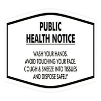 Zamišljena javna zdravstvena zaštita Molimo oprajte svoje ruke znakova - mala 3x6