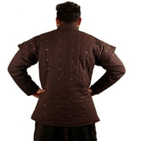 Srednjovjekovni muškarci Manjska haljina debeli podstavljeni Gambeson kaput Aketon jakna oklop pamučna