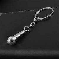 Mikrofon privjesli Kreativni držač za ključeve stilski ukras za ključeve ključeve manji poklon za muškarce žene
