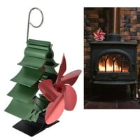Ventilator za peć, aluminijski kamin za ventilator božićnog stabla za dnevni boravak za kuću za spavaću