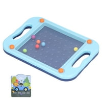 Igra perle puzzle daska, puzzle ploča plastična ploča ručna balans perle igre za bebu za dijete za vježbanje za više godina stara beba plava