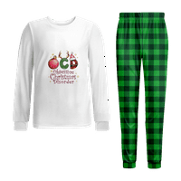 Božićne pidžame, odgovaraju božićnim PJ-ima za obitelj, obiteljski božićni PJS podudaranje
