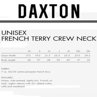 Daxton Los Angeles Duks atletski fit pulover Crewneck Francuska Terry tkanina, zobna dukserica Crvena