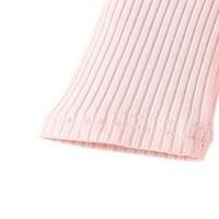 Prednjeg swerwalk-a Loose Suspender Proljeće Jesenski odjeća Krava Print Casual Outfit odijelo Toddler Bowint Tie Party kombinezon Top + kratke hlače + Heanband Pink