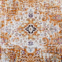 Hosta Tradicionalna vintage boemska tepiha za nevolje za dnevnu sobu spavaću sobu, 8'x10 '