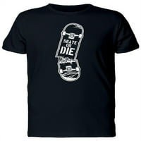 Skate ili Die Grunge skejtbord majica - MIMAGE by Shutterstock, muški mali