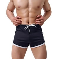 Iopqo casual šorc za muškarce muške ljetne ležerne tanke brzo sušenje zraka za uklapanje zraka, hlače za sportske kratke hlače plava + xl