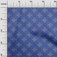 Onuone svilene tabby tkanine i geometrijski blok Ispis tkanine BTY wide